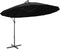 vidaXL - Zweefparasol - met - aluminium - paal - 3 - m - zwart