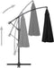 vidaXL - Zweefparasol - met - aluminium - paal - 3 - m - zwart