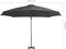 vidaXL - Zweefparasol - met - aluminium - paal - 300 - cm - antraciet