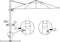 vidaXL - Zweefparasol - met - aluminium - paal - 300 - cm - antraciet