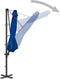 vidaXL - Zweefparasol - met - aluminium - paal - 300 - cm - azuurblauw