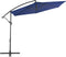 vidaXL - Zweefparasol - met - aluminium - paal - 300 - cm - blauw