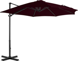 vidaXL - Zweefparasol - met - aluminium - paal - 300 - cm - rood
