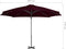 vidaXL - Zweefparasol - met - aluminium - paal - 300 - cm - rood
