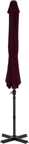 vidaXL - Zweefparasol - met - aluminium - paal - 300 - cm - rood