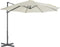 vidaXL - Zweefparasol - met - aluminium - paal - 300 - cm - zandkleurig