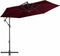 vidaXL - Zweefparasol - met - aluminium - paal - 300 - cm - bordeauxrood