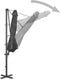 vidaXL - Zweefparasol - met - aluminium - paal - 300 - cm - antracietkleurig