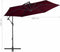 vidaXL - Zweefparasol - met - aluminium - paal - 300 - cm - bordeauxrood