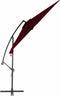 vidaXL - Zweefparasol - met - aluminium - paal - 300 - cm - bordeauxrood