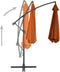 vidaXL - Zweefparasol - met - aluminium - paal - 300 - cm - terracottakleurig