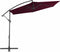 vidaXL - Zweefparasol - met - aluminium - paal - 300 - cm - bordeauxrood