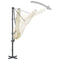 vidaXL - Zweefparasol - met - aluminium - paal - 300 - cm - zandkleurig