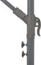 vidaXL - Zweefparasol - met - aluminium - paal - 300 - cm - bordeauxrood