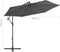 vidaXL - Zweefparasol - met - aluminium - paal - 300 - cm - antracietkleurig