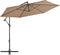 vidaXL - Zweefparasol - met - aluminium - paal - 300 - cm - taupe