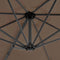 vidaXL - Zweefparasol - met - aluminium - paal - 300 - cm - taupe
