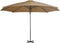 vidaXL - Zweefparasol - met - aluminium - paal - 300 - cm - taupe