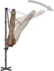 vidaXL - Zweefparasol - met - aluminium - paal - 300 - cm - taupe