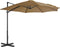 vidaXL - Zweefparasol - met - aluminium - paal - 300 - cm - taupe