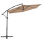 vidaXL - Zweefparasol - met - aluminium - paal - 300 - cm - taupe