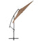 vidaXL - Zweefparasol - met - aluminium - paal - 300 - cm - taupe