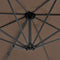 vidaXL - Zweefparasol - met - aluminium - paal - 300 - cm - taupe