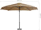 vidaXL - Zweefparasol - met - aluminium - paal - 300 - cm - taupe