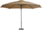 vidaXL - Zweefparasol - met - aluminium - paal - 300 - cm - taupe