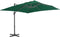vidaXL - Zweefparasol - met - aluminium - paal - 300x300 - cm - groen