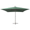vidaXL - Zweefparasol - met - aluminium - paal - 300x300 - cm - groen