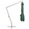 vidaXL - Zweefparasol - met - aluminium - paal - 300x300 - cm - groen