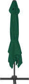vidaXL - Zweefparasol - met - aluminium - paal - 300x300 - cm - groen