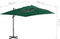 vidaXL - Zweefparasol - met - aluminium - paal - 300x300 - cm - groen