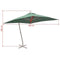 vidaXL - Zweefparasol - met - aluminium - paal - 300x300 - cm - groen