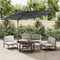 vidaXL - Zweefparasol - met - aluminium - paal - 300x300 - cm - antracietkleurig