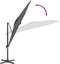 vidaXL - Zweefparasol - met - aluminium - paal - 300x300 - cm - antracietkleurig