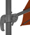 vidaXL - Zweefparasol - met - aluminium - paal - 300x300 - cm - terracottakleurig
