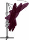 vidaXL - Zweefparasol - met - aluminium - paal - 300x300 - cm - bordeauxrood