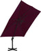 vidaXL - Zweefparasol - met - aluminium - paal - 300x300 - cm - bordeauxrood