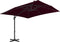 vidaXL - Zweefparasol - met - aluminium - paal - 300x300 - cm - bordeauxrood