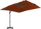 vidaXL - Zweefparasol - met - aluminium - paal - 300x300 - cm - terracottakleurig