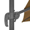 vidaXL - Zweefparasol - met - aluminium - paal - 300x300 - cm - taupe