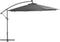 vidaXL - Zweefparasol - met - aluminium - paal - 350 - cm - antracietkleurig