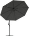 vidaXL - Zweefparasol - met - aluminium - paal - 350 - cm - antracietkleurig