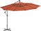 vidaXL - Zweefparasol - met - aluminium - paal - 350 - cm - terracottakleurig