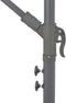 vidaXL - Zweefparasol - met - aluminium - paal - 350 - cm - antracietkleurig