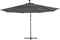 vidaXL - Zweefparasol - met - aluminium - paal - 350 - cm - antracietkleurig
