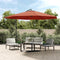 vidaXL - Zweefparasol - met - aluminium - paal - 350 - cm - terracottakleurig