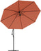 vidaXL - Zweefparasol - met - aluminium - paal - 350 - cm - terracottakleurig